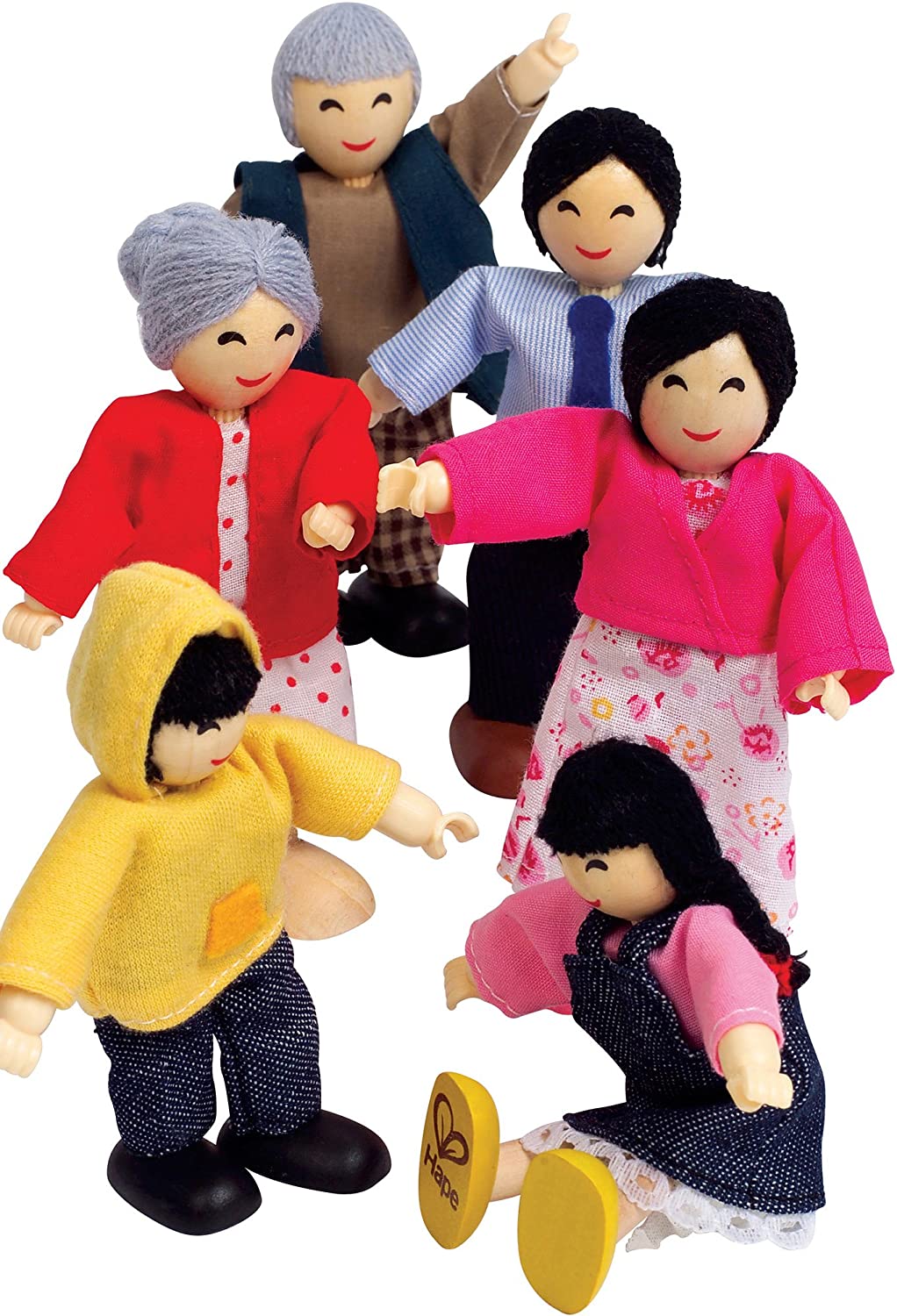 Набор мини-кукол Счастливая азиатская семья  